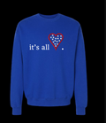 "It's All Love" Embroider Crewneck Sweater